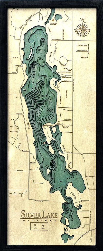 Silver Lake (Traverse) Wood Chart