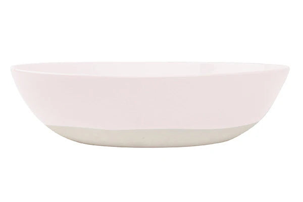 Shell Bisque Porcelain Round Serving Bowl