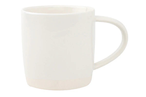 Shell Bisque Porcelain Mug, Set of 4