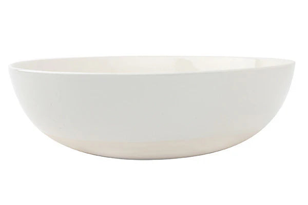 Shell Bisque Porcelain Round Serving Bowl