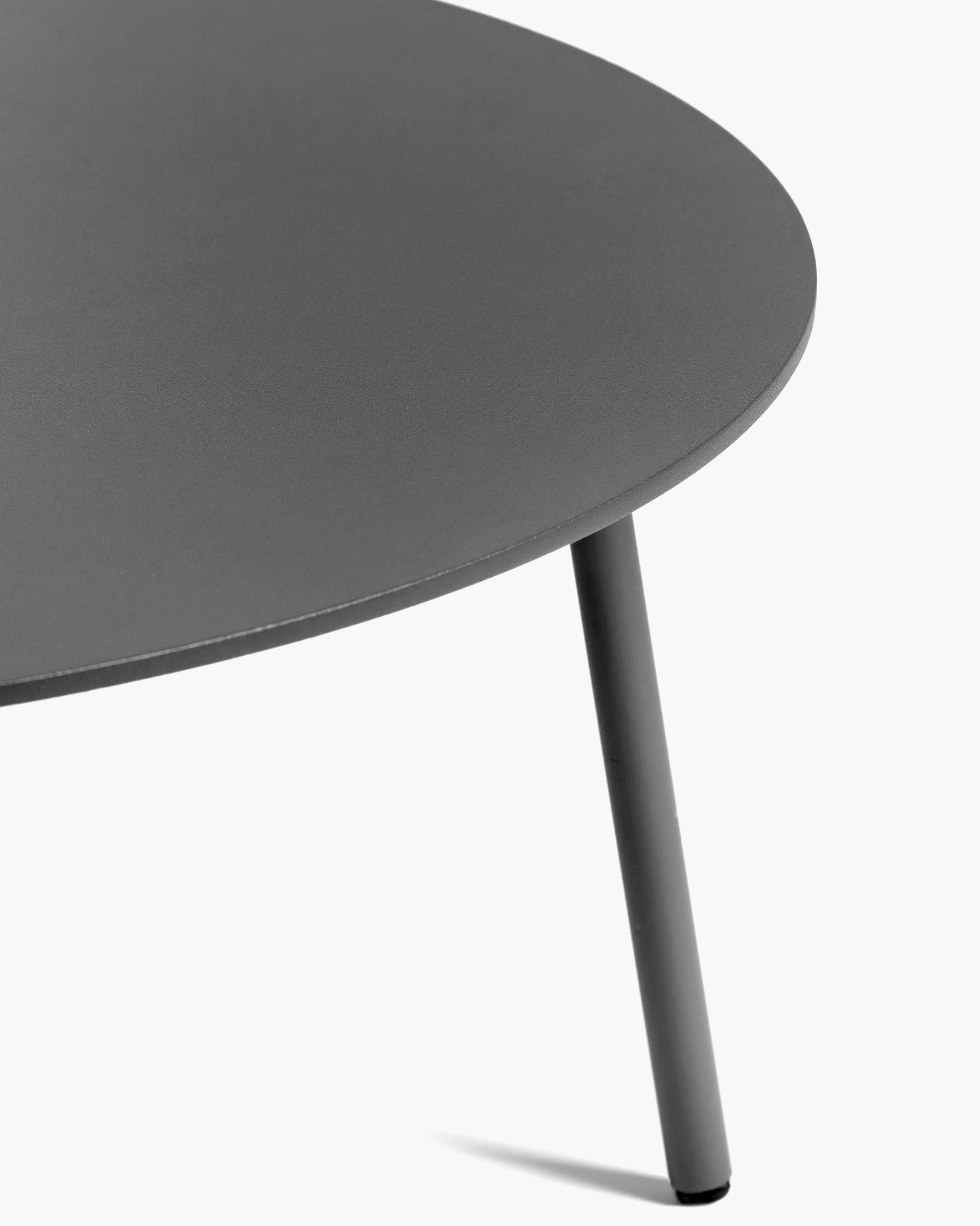 August Aluminum Round Side Table