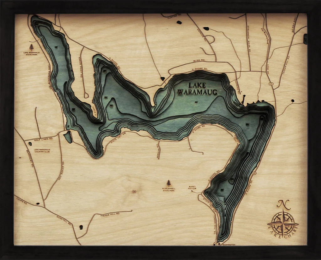 Lake Waramaug Wood Chart