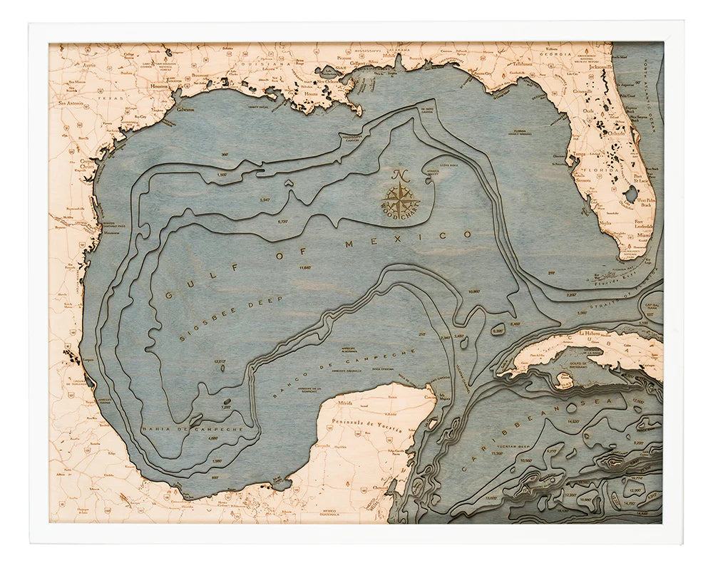 Gulf of Mexico Wood Chart