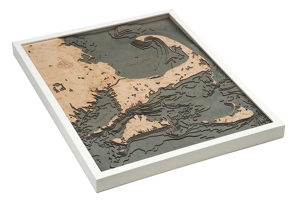 <font color="#ff0000">OPEN BOX</font><br> Cape Cod (Large) Wood Chart