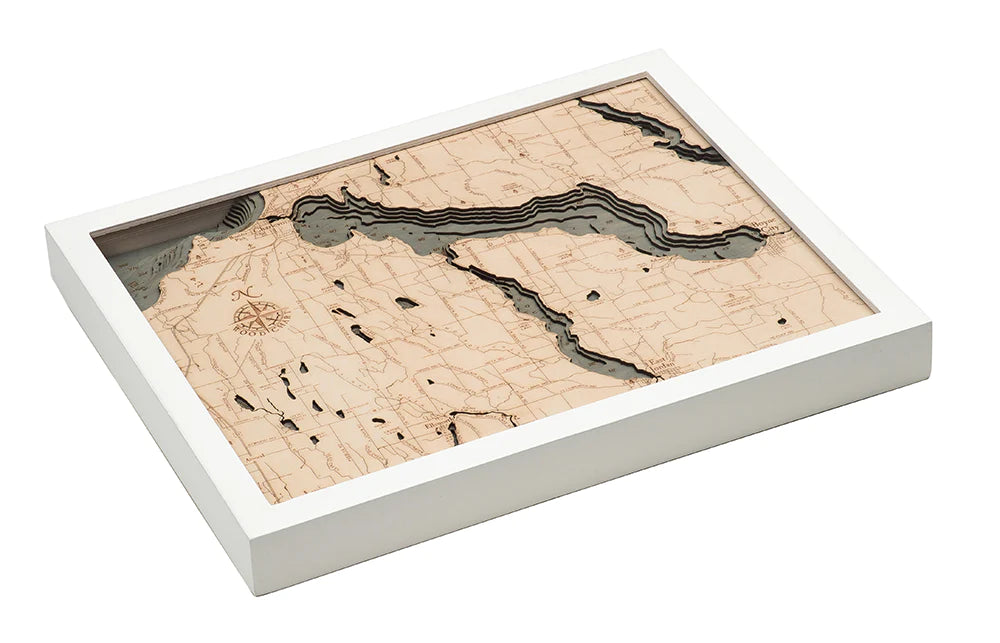 Lake Charlevoix Wood Chart