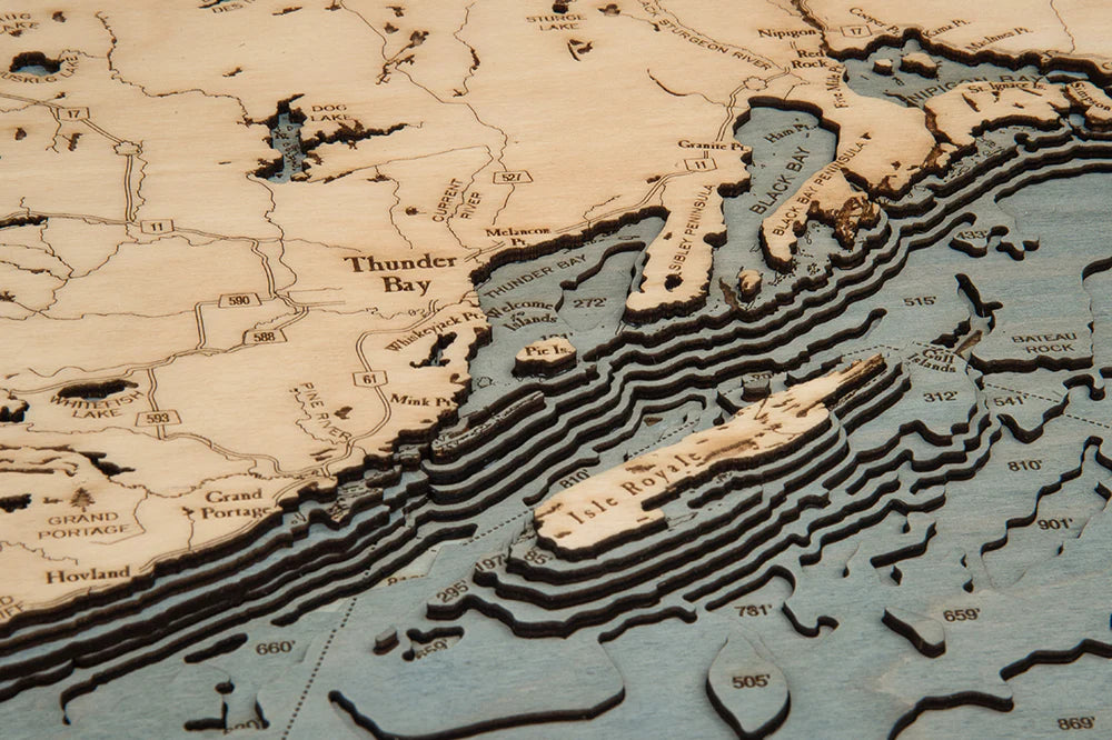 Lake Superior Wood Chart