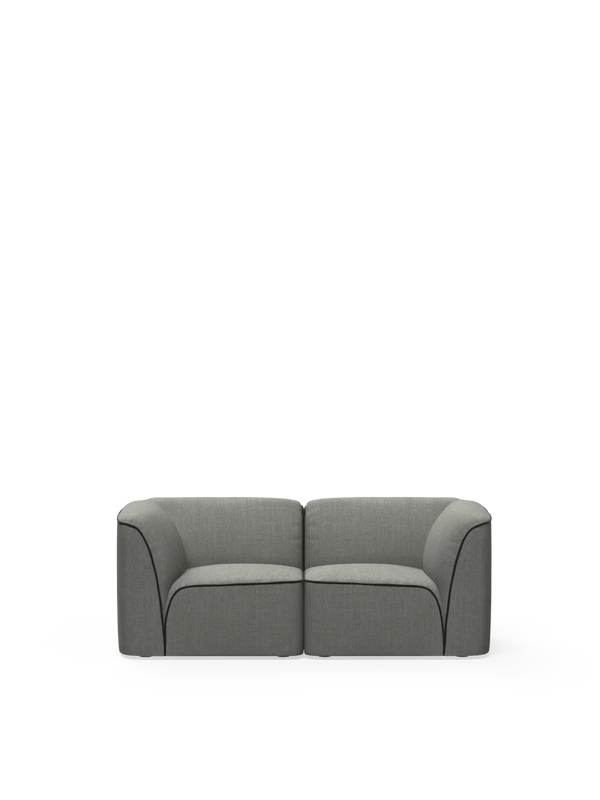 Flora 2 -  Seater Dark Grey