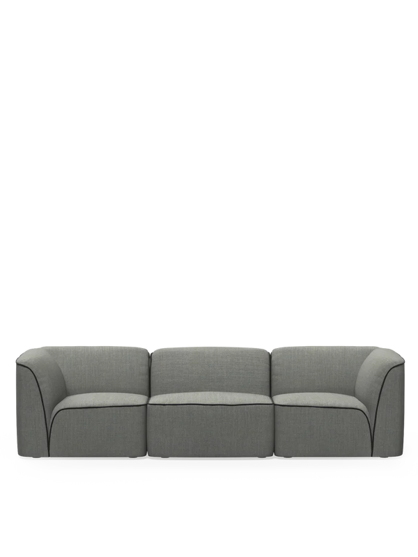 Flora 3 -  Seater Dark Grey