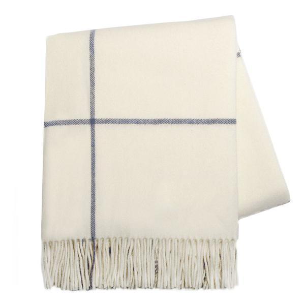 Windowpane Cashmere Throw