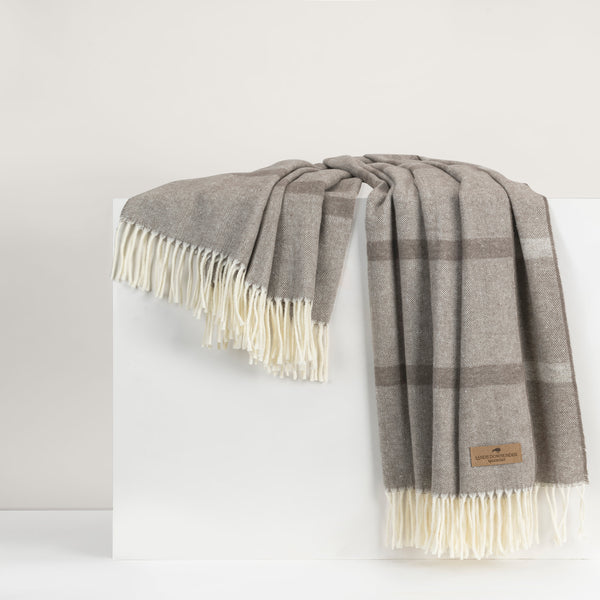 Montauk Stripe Herringbone Throw