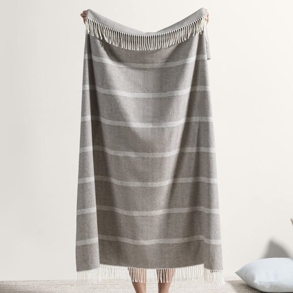 Montauk Stripe Herringbone Throw