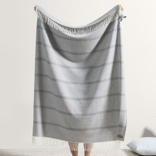 Montauk Stripe Herringbone Throw