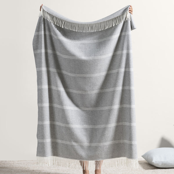 Montauk Stripe Herringbone Throw