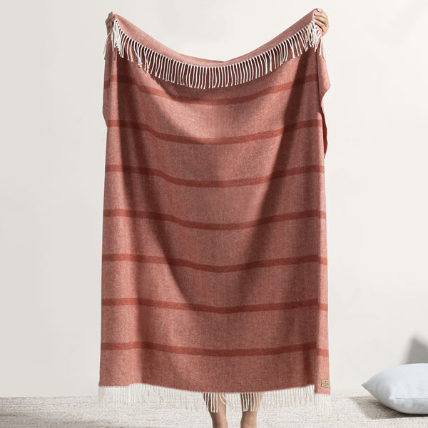 Montauk Stripe Herringbone Throw