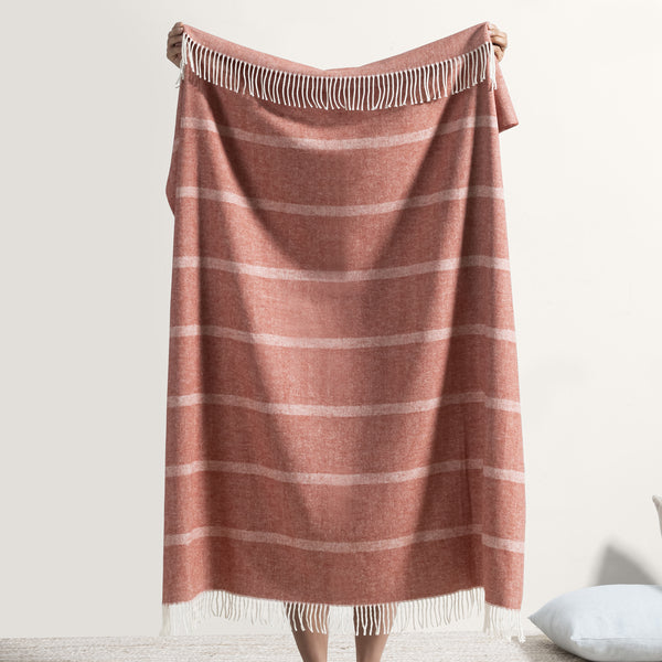 Montauk Stripe Herringbone Throw