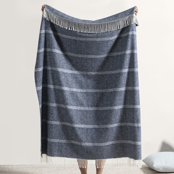 Montauk Stripe Herringbone Throw