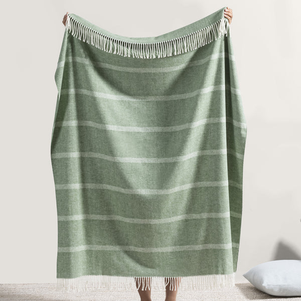 Montauk Stripe Herringbone Throw