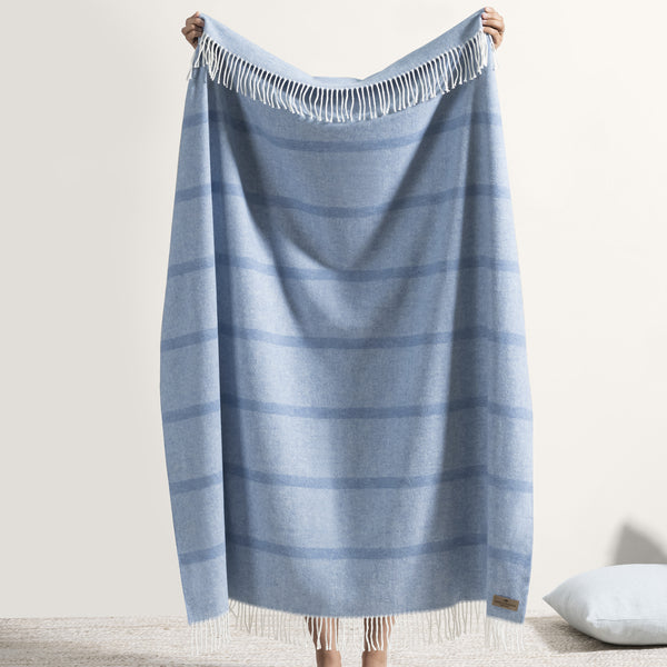 Montauk Stripe Herringbone Throw