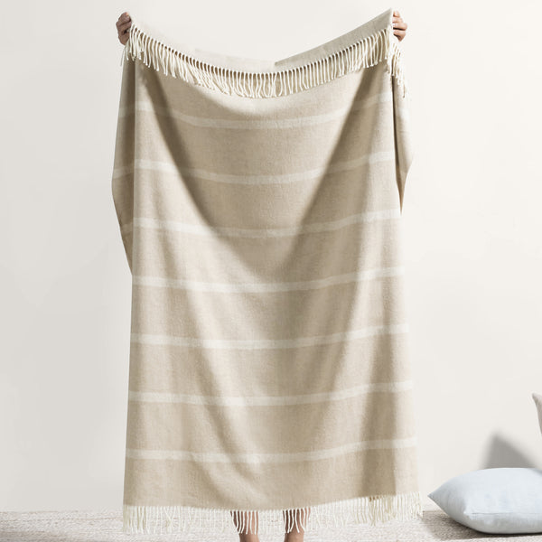 Montauk Stripe Herringbone Throw