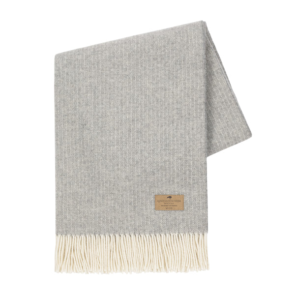 Pinstripe Cashmere Throw