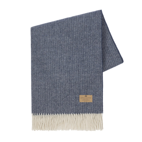 Pinstripe Cashmere Throw