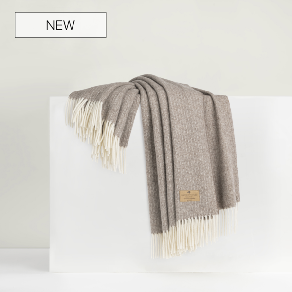 Pinstripe Cashmere Throw