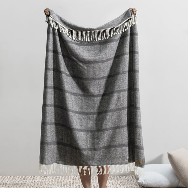 Montauk Stripe Herringbone Throw