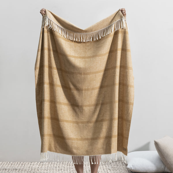 Montauk Stripe Herringbone Throw