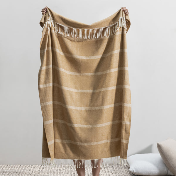 Montauk Stripe Herringbone Throw