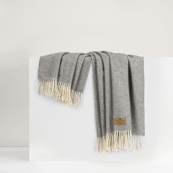 Herringbone Cashmere Throw