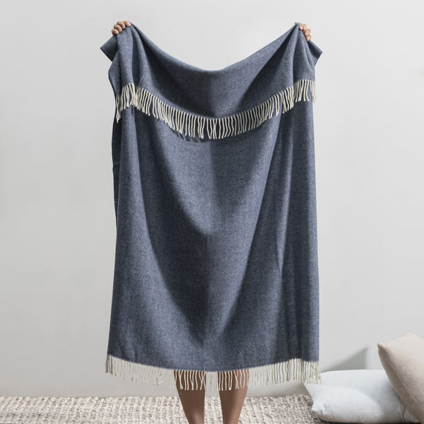 Herringbone Cashmere Throw