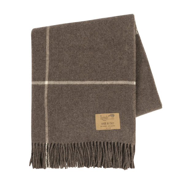 Windowpane Cashmere Throw