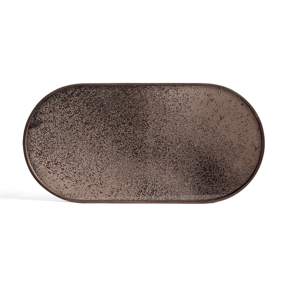 Notre Monde (Ethnicraft) DECORATIVE - Bronze Mirror Oblong Tray