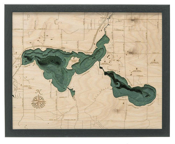 Michael Enterprises Inc./Worldchart.com WOOD CHART - Crooked Lake Wood Chart