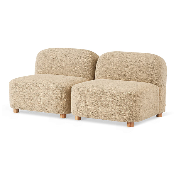 Circuit Modular 2-Piece Armless Sofa