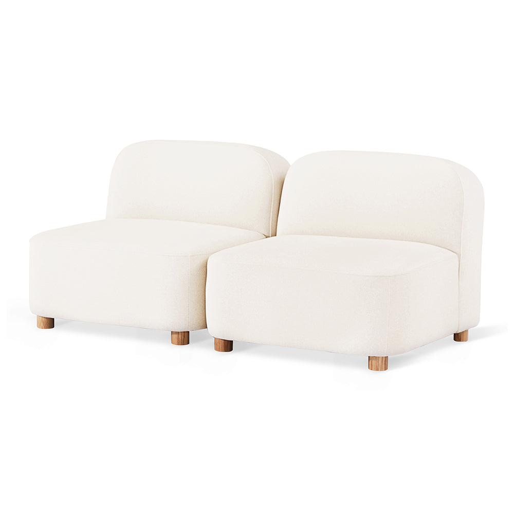 Circuit Modular 2-Piece Armless Sofa