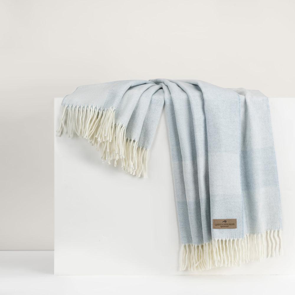 Lands Downunder TEXTILES - Hampton Plaid Herringbone Throw