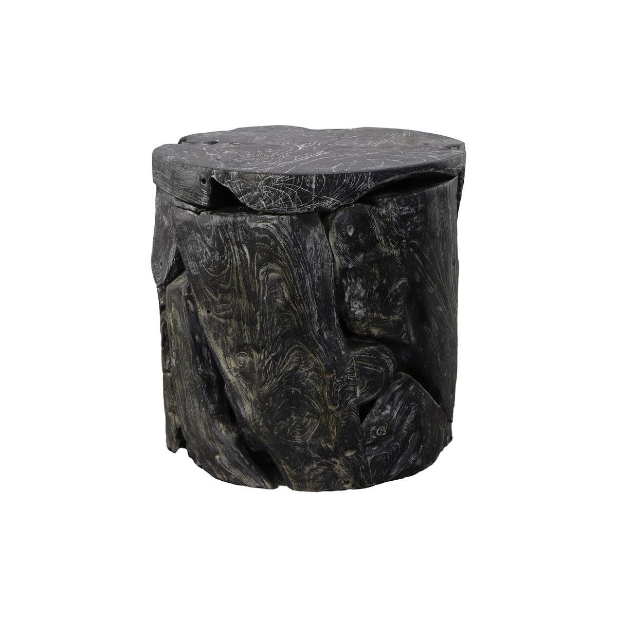 Phillips Collection FURNITURE - Black Wash Wood Side Table