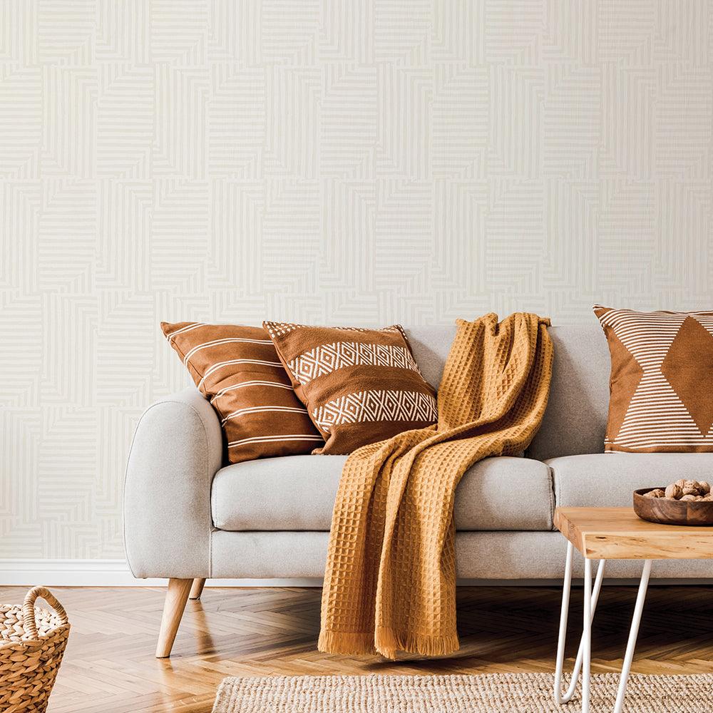 Tempaper Designs LIFESTYLE - Patchwork Geometric Peel and Stick Wallpaper