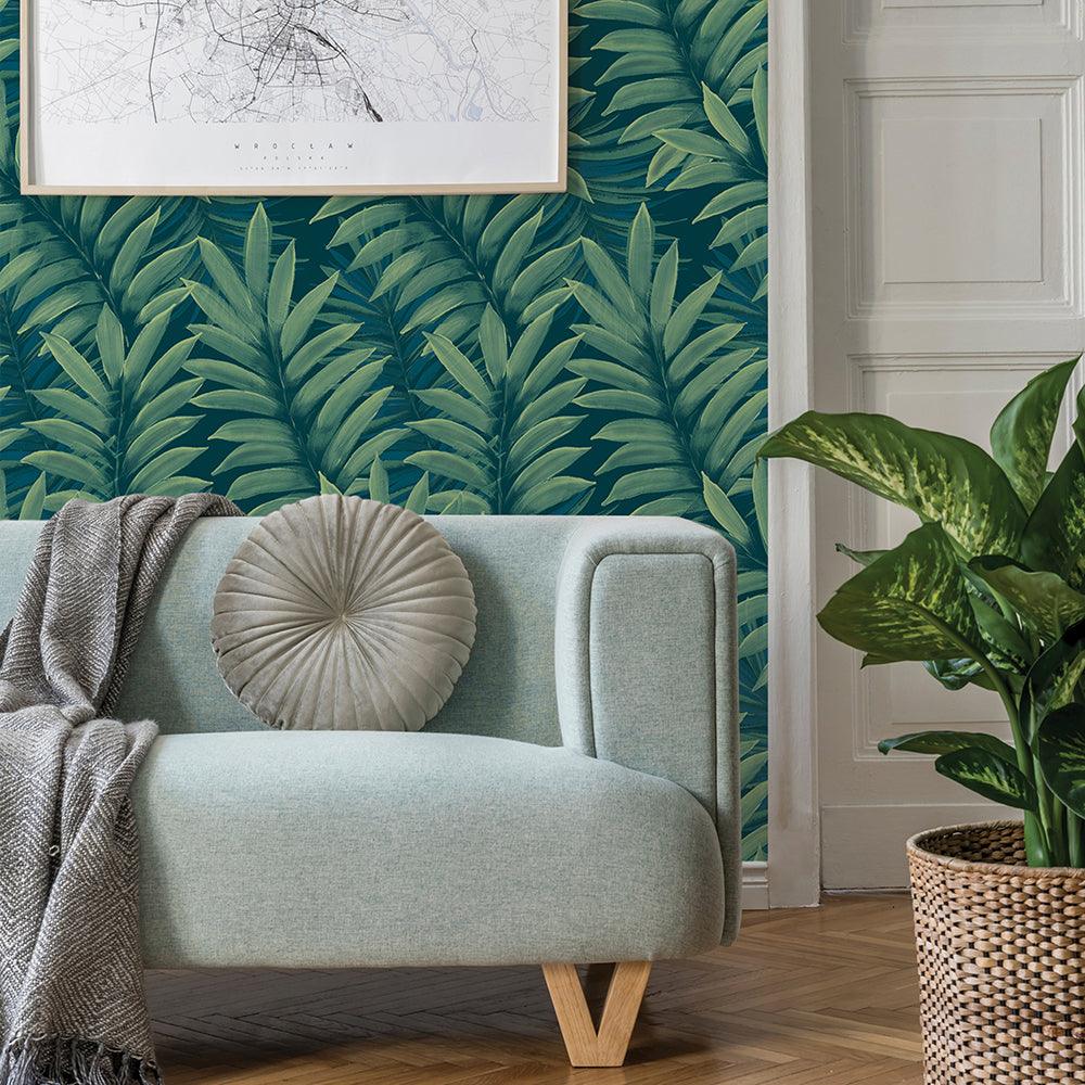 Tempaper Designs LIFESTYLE - Palm Leaves Peel and Stick Wallpaper