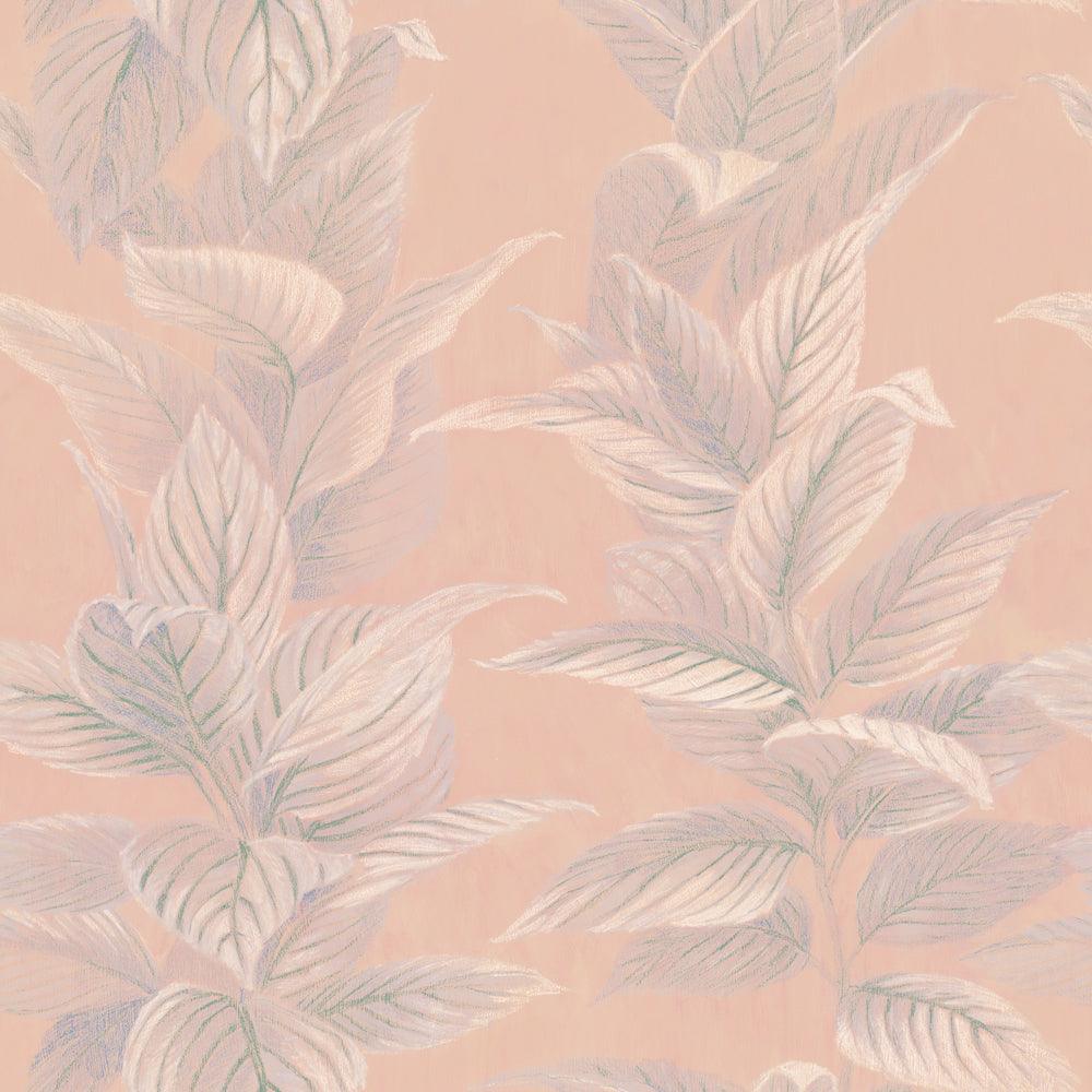 Tempaper Designs LIFESTYLE - Pastel Palm Beverly Pink Peel and Stick Wallpaper