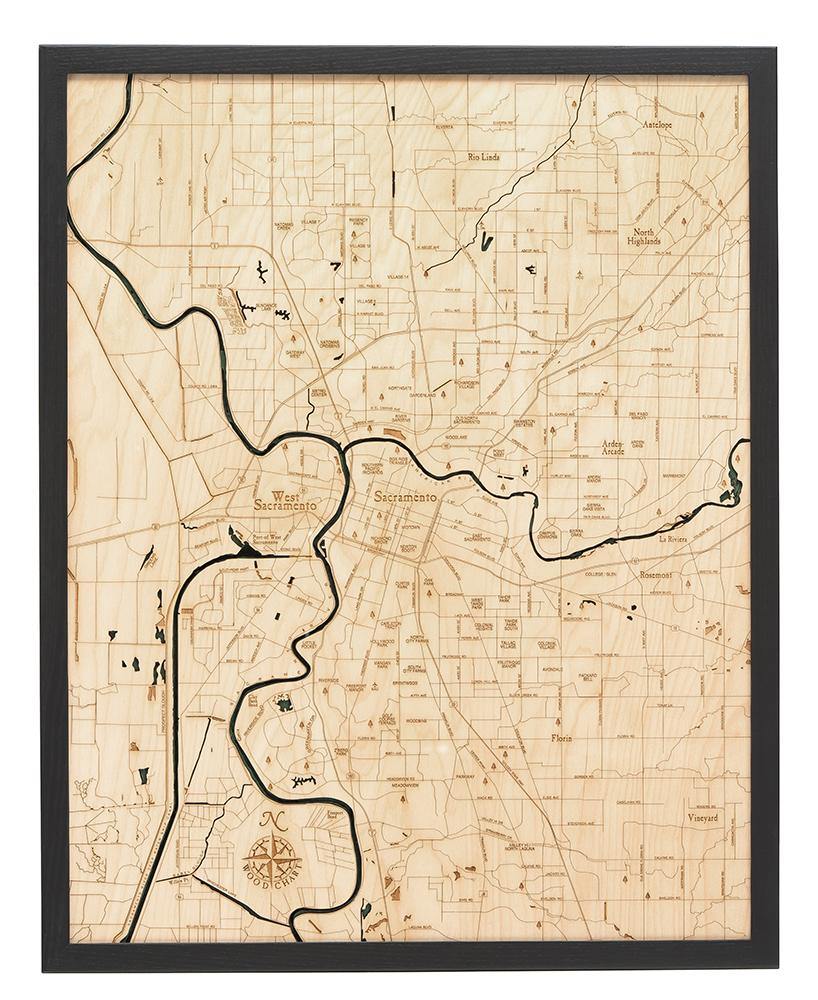 Michael Enterprises Inc./Worldchart.com WOOD CHART - Sacramento Wood Chart