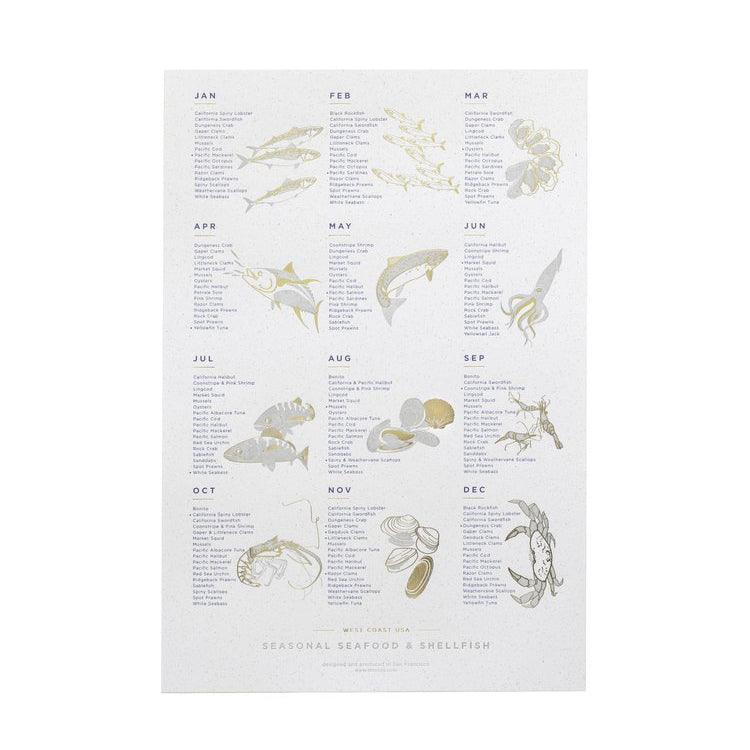 Young America Creative GALLERY - Seasonal Seafood Calendar