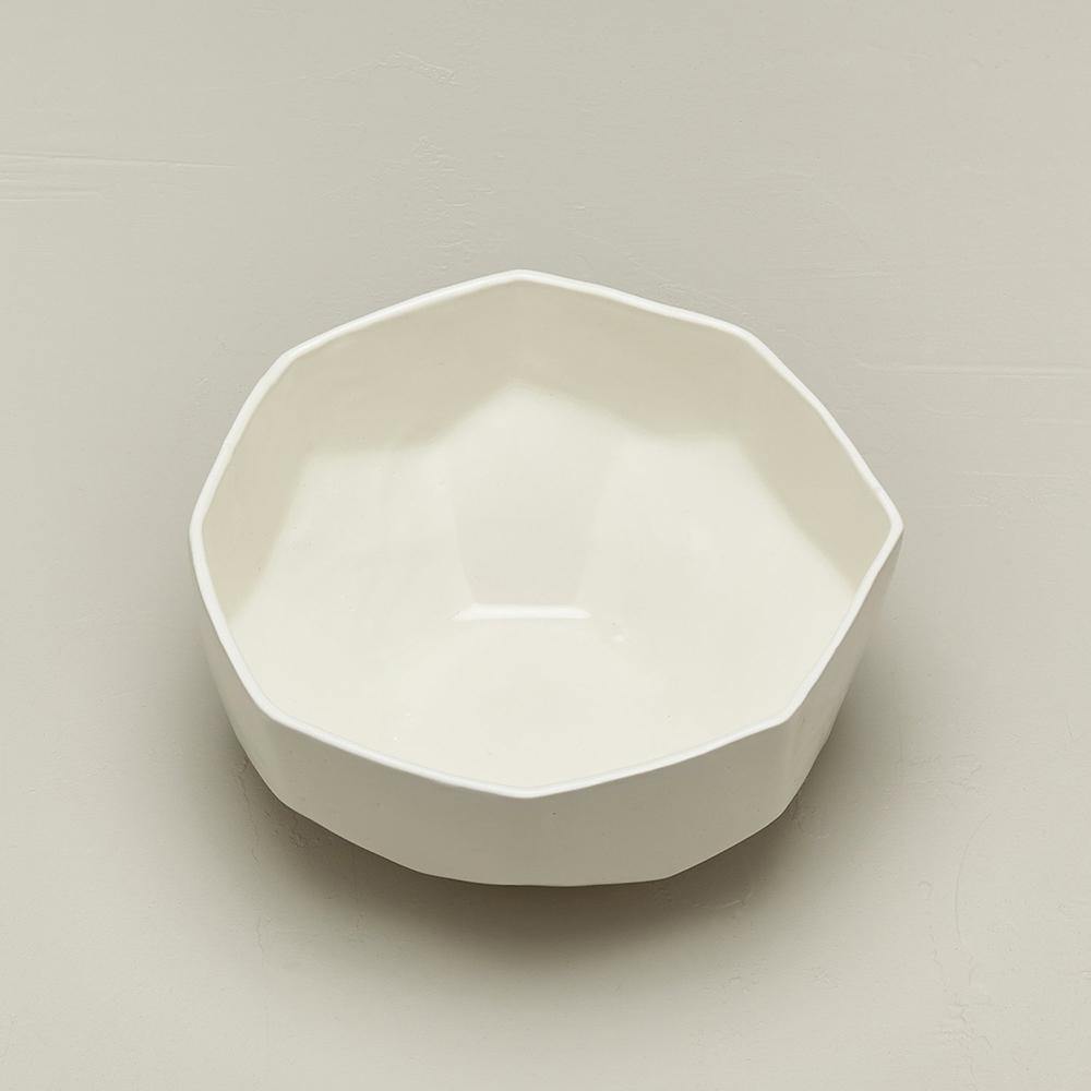 DBO Home TABLETOP - Battuto Dessert Bowl - Snowflake