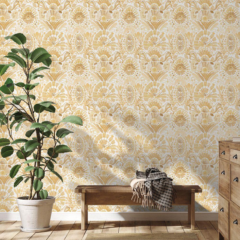 Tempaper Designs LIFESTYLE - Yellow Bohemia Peel and Stick Wallpaper