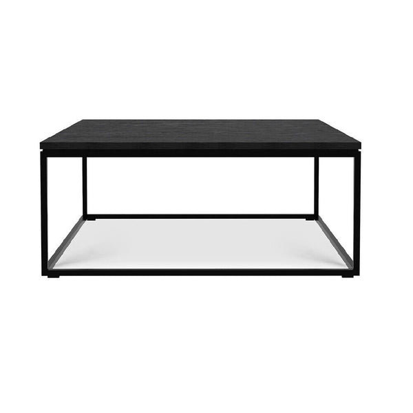 Ethnicraft FURNITURE - Black Oak Thin Coffee Table - Square