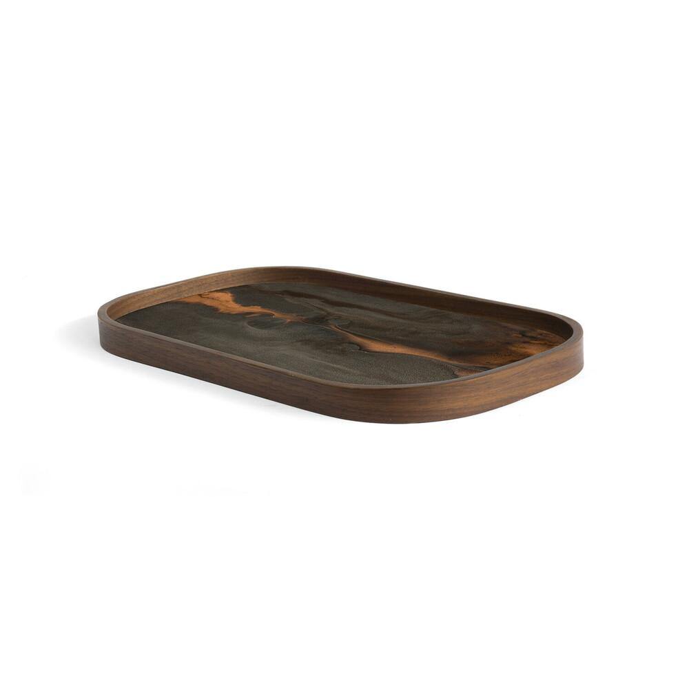 Ethnicraft DECORATIVE - Bronze Organic Glass Valet Tray