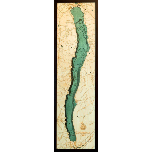 Michael Enterprises Inc./Worldchart.com WOOD CHART - Canandaigua Lake Wood Chart