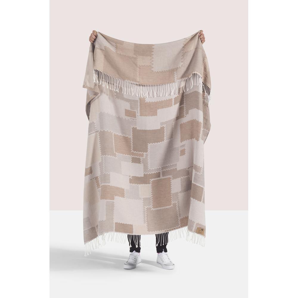 Lands Downunder TEXTILES - Cobblestone Cotton Jacquard Throw