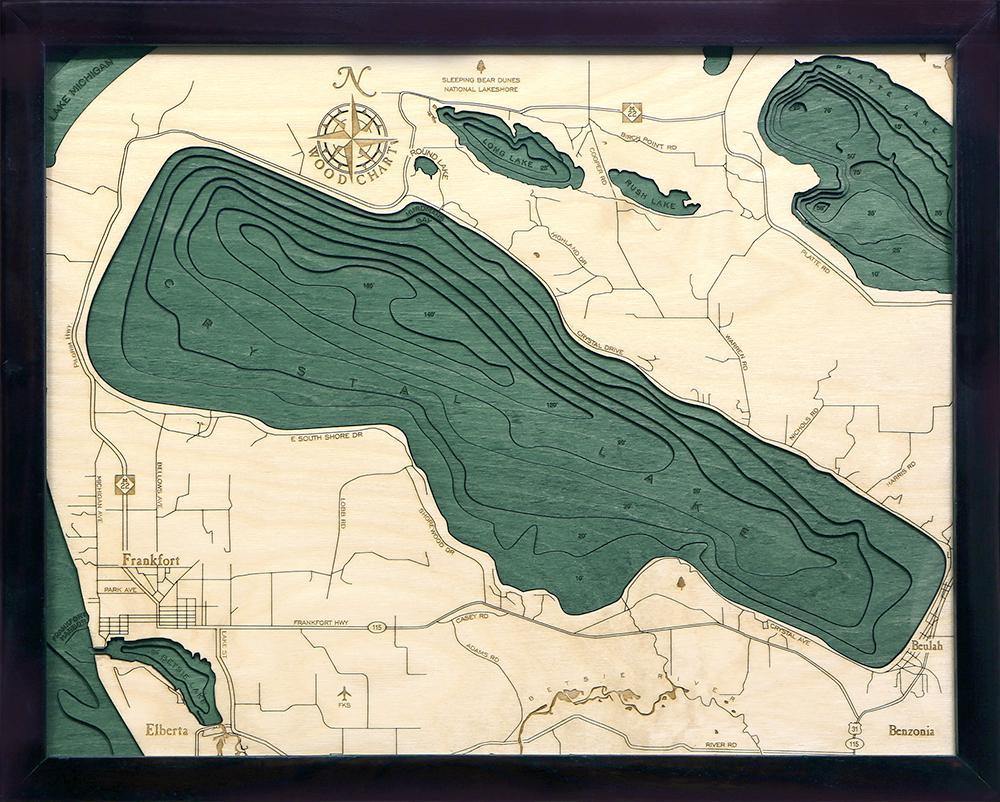 Michael Enterprises Inc./Worldchart.com WOOD CHART - Crystal Lake Wood Chart